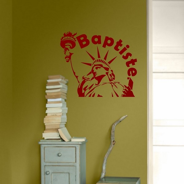 Exemple de stickers muraux: Baptiste Liberty 1